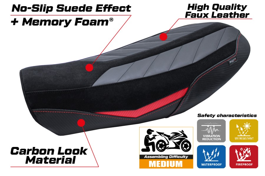 Rivestimento sella compatibile - Ducati Scrambler Nightshift 2021-2022 - mod Vanguard Comfort System