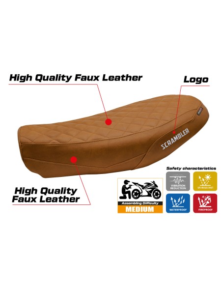 Funda de asiento compatible - Ducati Scrambler Nightshift 2021-2022 - mod Antigua