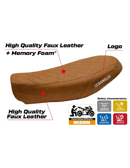 Sitzbezug kompatibel - Ducati Scrambler Nightshift 2021-2022 - mod Antigua Comfort System