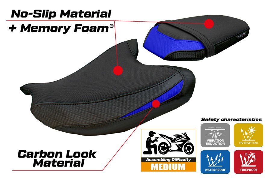 Sitzbezug kompatibel - Yamaha MT-07 2025-2026 - mod Fukaya Comfort System