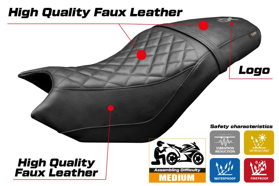 Funda de asiento compatible - CF Moto 700 CL-X 2021-2026 - mod Bafia