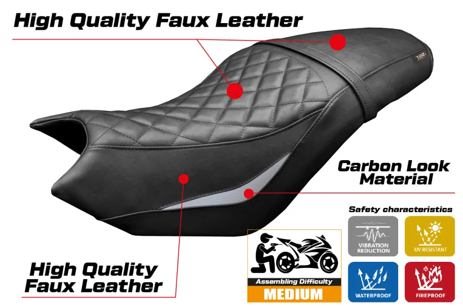 Housse de selle compatible - CF Moto 700 CL-X 2021-2026 - mod Bafia