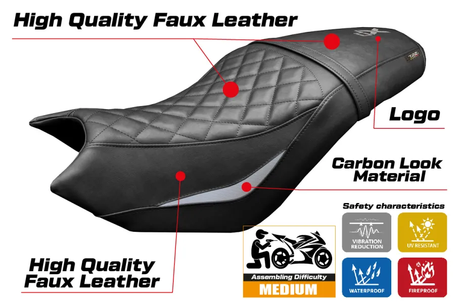 Housse de selle compatible - CF Moto 700 CL-X 2021-2026 - mod Bafia