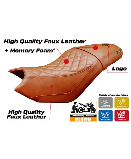 Funda de asiento compatible - CF Moto 700 CL-X 2021-2026 - mod Bafia Comfort System