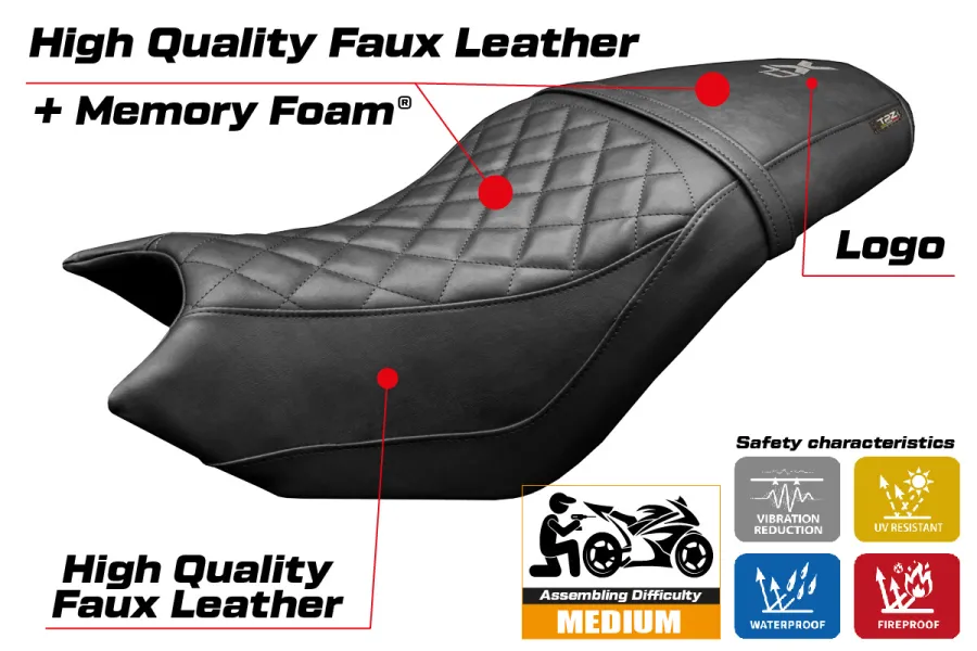 Housse de selle compatible - CF Moto 700 CL-X 2021-2026 - mod Bafia Comfort System