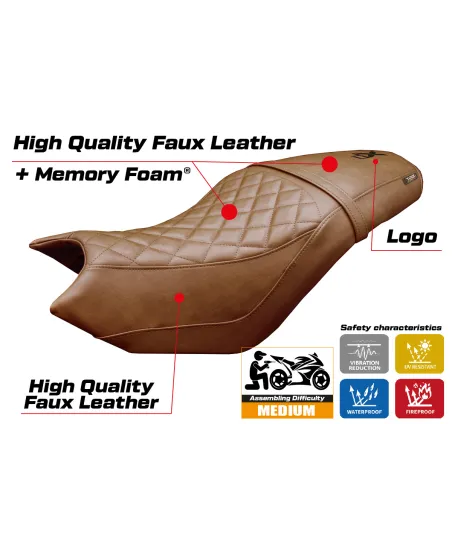 Funda de asiento compatible - CF Moto 700 CL-X 2021-2026 - mod Bafia Comfort System