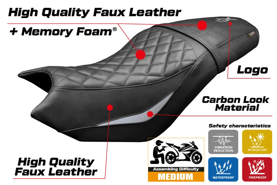 Seat cover compatible - CF Moto 700 CL-X 2021-2026 - mod Bafia Comfort System