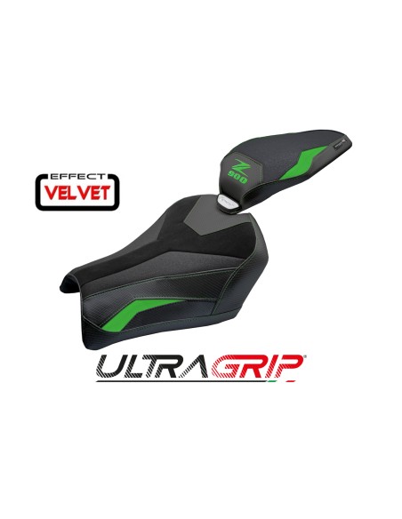 Housse de selle compatible - Kawasaki Z 900 2025 - mod Uchiko Velvet Ultragrip