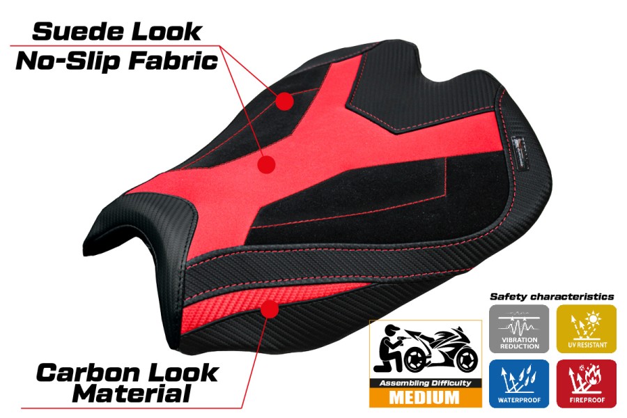Sitzbezug kompatibel - Ducati Streetfighter V4 2025-2026 - mod Alcara Velvet
