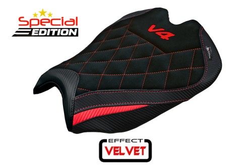 Rivestimento sella compatibile - Ducati Streetfighter V4 2025-2026 - mod Alcara Special Edition