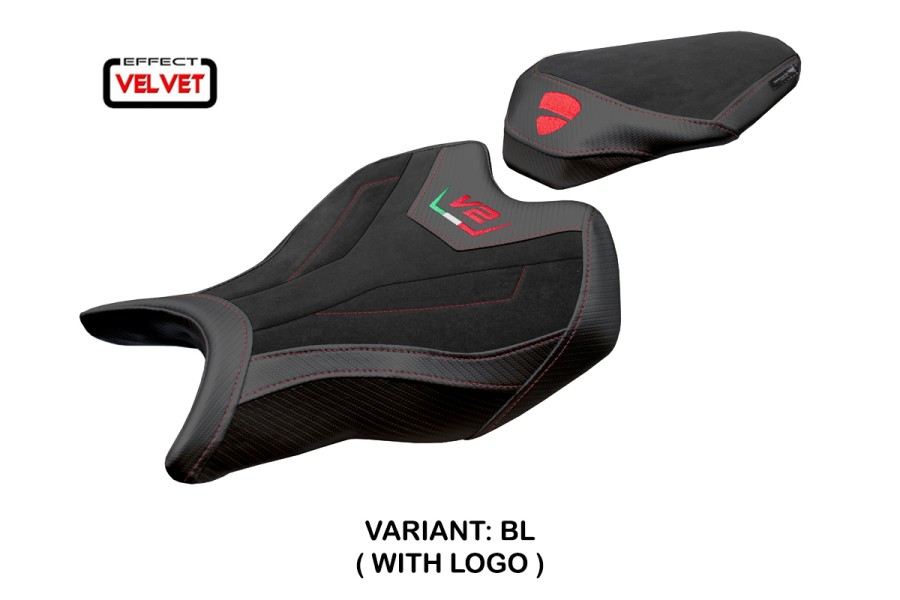 Rivestimento sella compatibile - Ducati Streetfighter V2 2025-2026 - mod Roveri Velvet