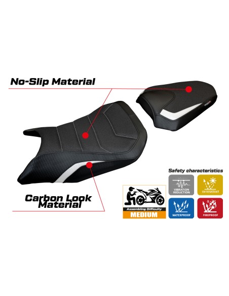 Rivestimento sella compatibile - Honda CB 500 Hornet 2024-2025 - mod Tomori Ultragrip