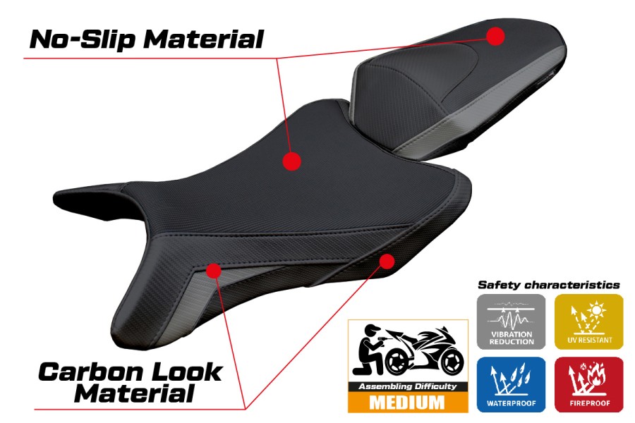 Funda de asiento compatible - Honda CB 1000 Hornet 2025-2026 - mod Manuel