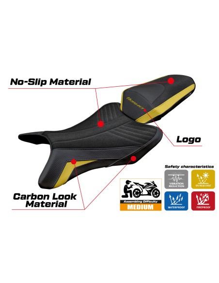 Seat cover compatible - Honda CB 1000 Hornet 2025 - mod Manuel Ultragrip