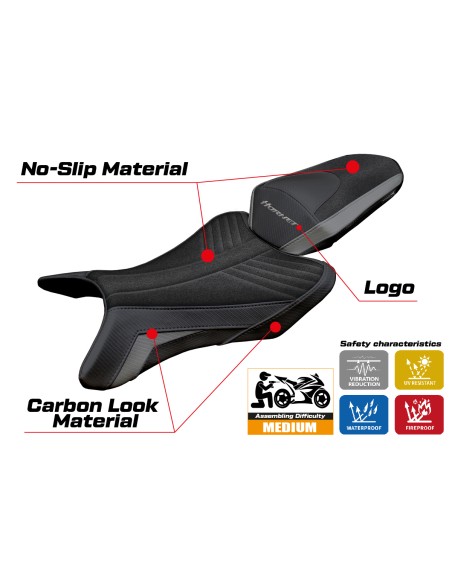 Seat cover compatible - Honda CB 1000 Hornet 2025 - mod Manuel Ultragrip