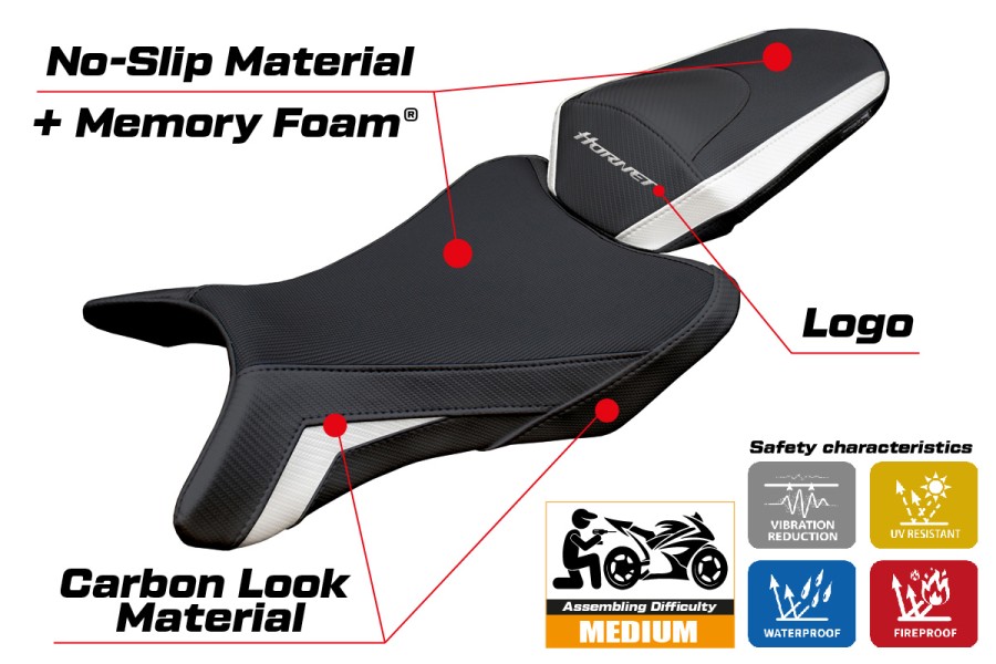 Sitzbezug kompatibel - Honda CB 1000 Hornet 2025-2026 - mod Manuel Comfort System