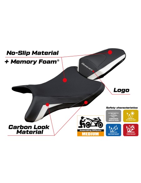Housse de selle compatible - Honda CB 1000 Hornet 2025 - mod Manuel Comfort System