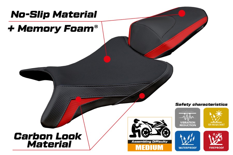 Rivestimento sella compatibile - Honda CB 1000 Hornet 2025-2026 - mod Manuel Comfort System