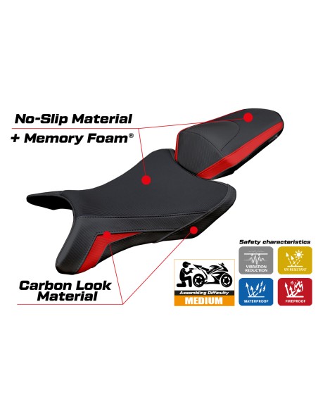 Funda de asiento compatible - Honda CB 1000 Hornet 2025 - mod Manuel Comfort System