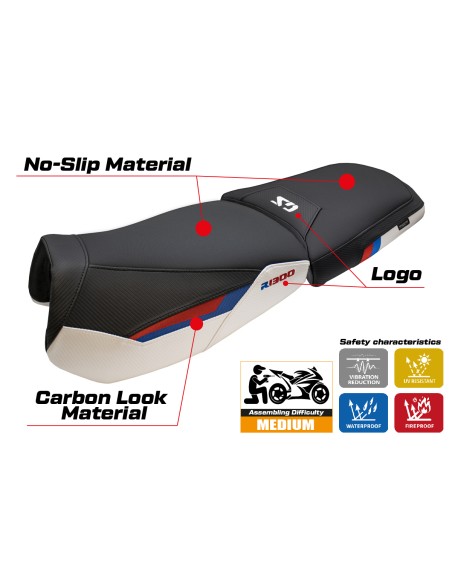 Housse de selle compatible - BMW R 1300 GS Adventure Trophy 2024-2026 - mod Bear