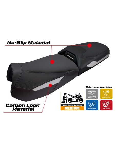 Housse de selle compatible - BMW R 1300 GS Adventure 2024-2025 - mod Haisyn