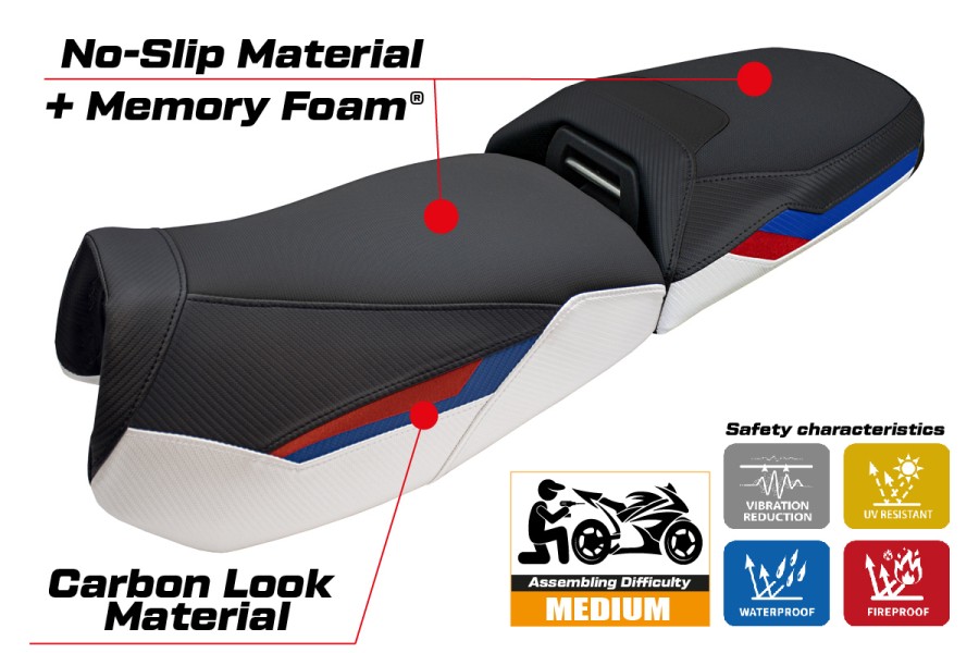 Seat cover compatible - BMW R 1300 GS Adventure 2024-2026 - mod Haisyn Comfort System