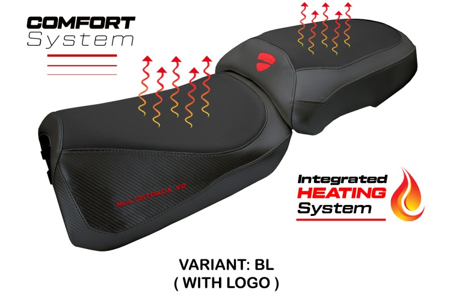 Rivestimento sella compatibile - Ducati Multistrada V2 2025-2026 - mod Aura Heating Comfort System