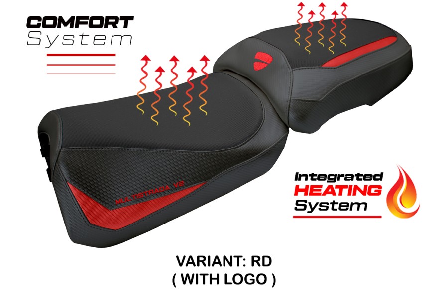 Rivestimento sella compatibile - Ducati Multistrada V2 2025-2026 - mod Aura Heating Comfort System