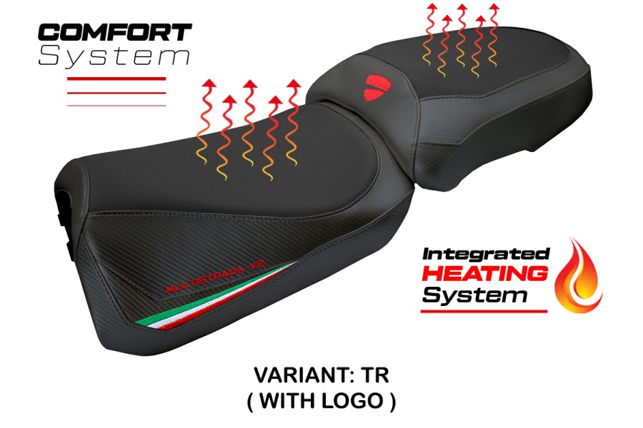 Rivestimento sella compatibile - Ducati Multistrada V2 2025-2026 - mod Aura Heating Comfort System