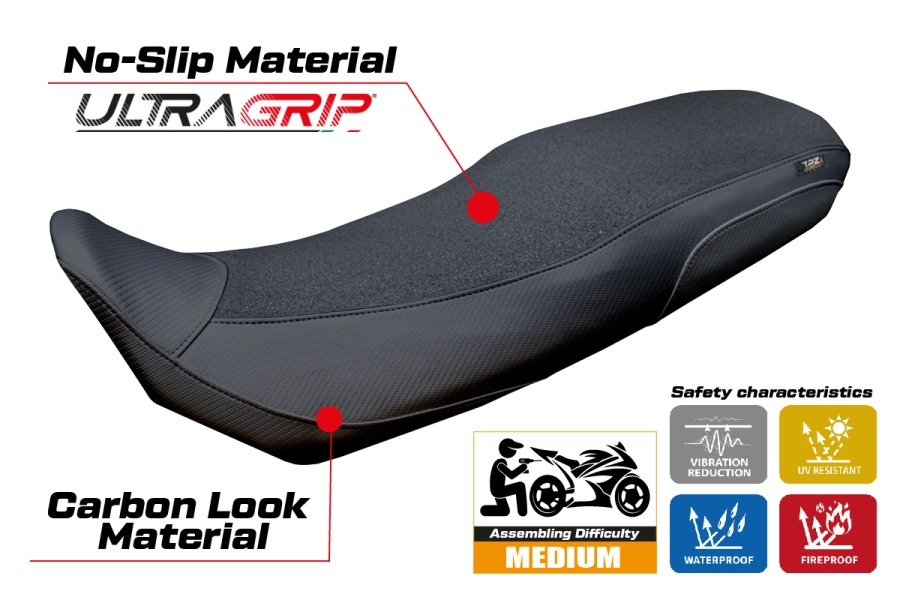 Housse de selle compatible - CF Moto 800 MT-X 2025-2026 - mod Poulx Ultragrip