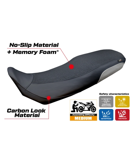 Seat cover compatible - CF Moto 800 MT-X 2025-2026 - mod Poulx Ultragrip Comfort System