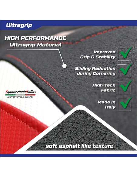 Housse de selle compatible - CF Moto 800 MT-X 2025-2026 - mod Poulx Ultragrip Comfort System