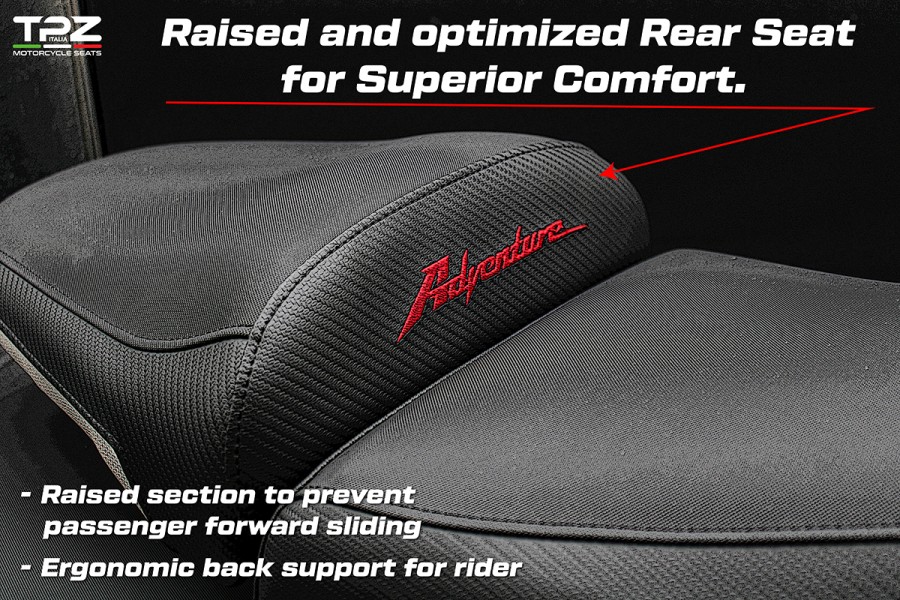 Komplette Sitzbank kompatibel - Honda Africa Twin 1100 2020-2026 - mod Asmara Comfort System - Gesenkt