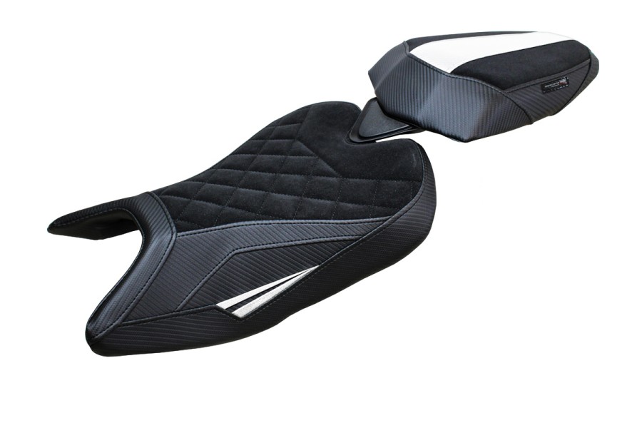 Housse de selle compatible - Aprilia RS 457 2023-2026 - mod Bezz Velvet Special Edition