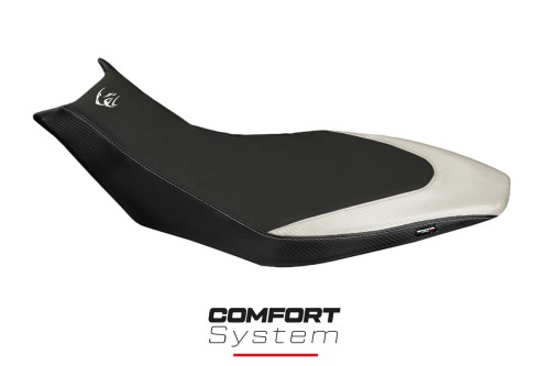 Housse de selle compatible - Aprilia Dorsoduro 750 - 900 - 1200 2010-2020 - mod Trieste Comfort System