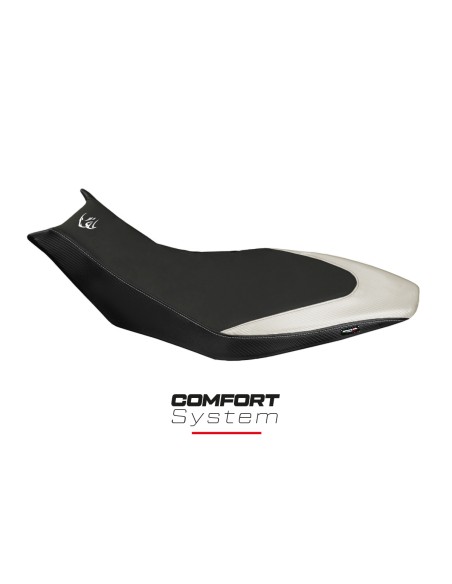 Housse de selle compatible - Aprilia Dorsoduro 750 - 900 - 1200 2010-2020 - mod Trieste Comfort System