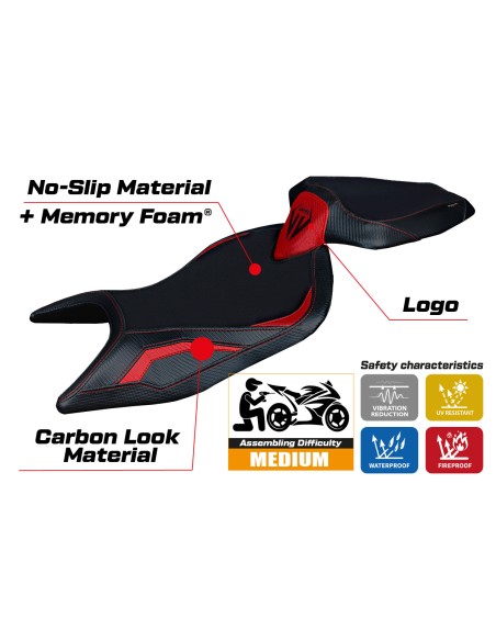 Sitzbezug kompatibel - Aprilia RS 660 2021-2025 - mod Naxos Comfort System