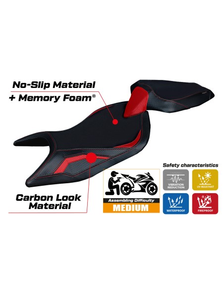 Sitzbezug kompatibel - Aprilia RS 660 2021-2025 - mod Naxos Comfort System