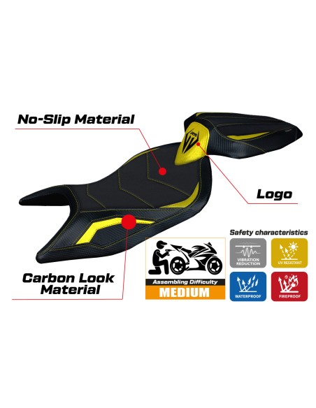 Sitzbezug kompatibel - Aprilia RS 660 2021-2025 - mod Naxos Ultragrip