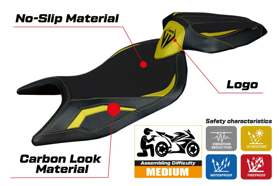 Rivestimento sella compatibile - Aprilia RS 660 2021-2026 - mod Naxos