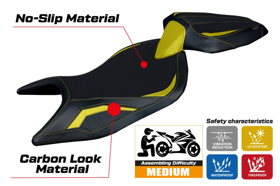 Seat cover compatible - Aprilia RS 660 2021-2026 - mod Naxos