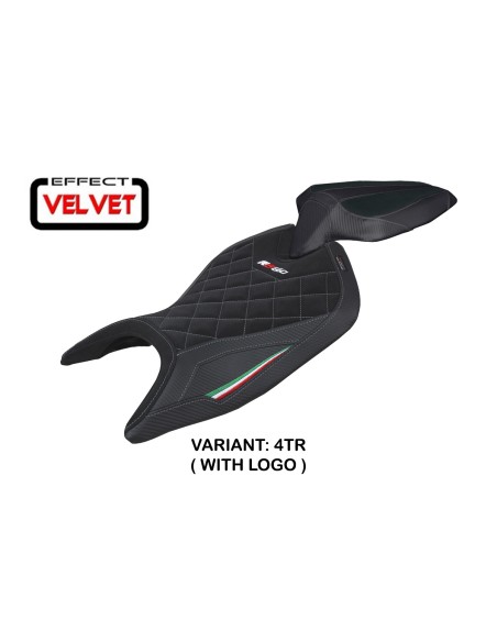 Funda de asiento compatible - Aprilia RS 660 2021-2025 - mod Mamba Velvet
