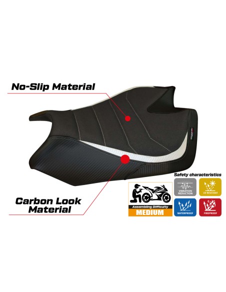 Funda de asiento compatible - Aprilia RSV4 2009-2020 - mod Barrie Ultragrip Comfort System