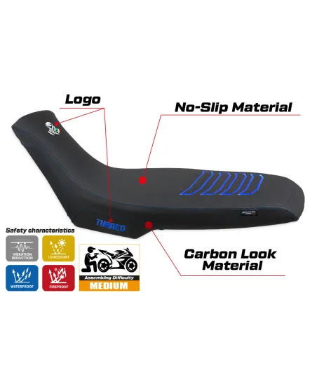 Rivestimento sella compatibile - Aprilia Tuareg 660 2021-2025 - mod Boras Ultragrip