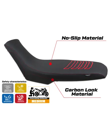 Rivestimento sella compatibile - Aprilia Tuareg 660 2021-2025 - mod Boras Ultragrip