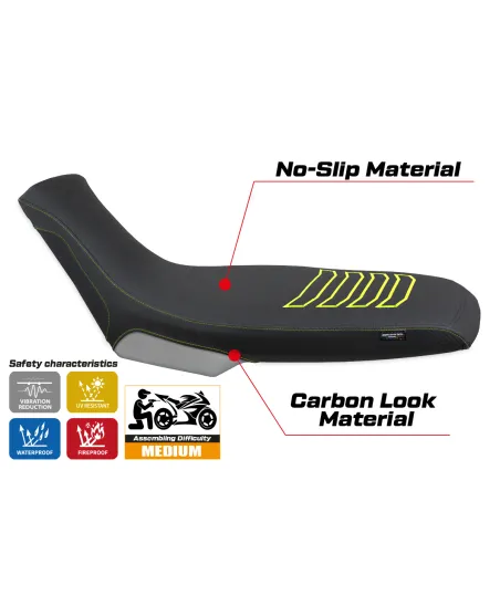 Rivestimento sella compatibile - Aprilia Tuareg 660 2021-2025 - mod Boras Special Color Ultragrip