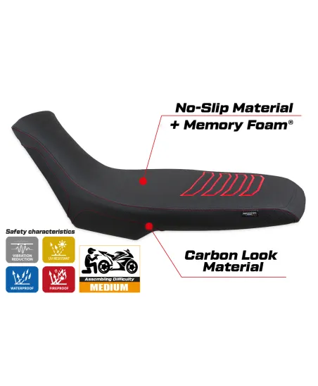 Rivestimento sella compatibile - Aprilia Tuareg 660 2021-2026 - mod Boras Comfort System