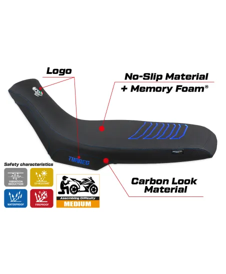 Rivestimento sella compatibile - Aprilia Tuareg 660 2021-2025 - mod Boras Comfort System