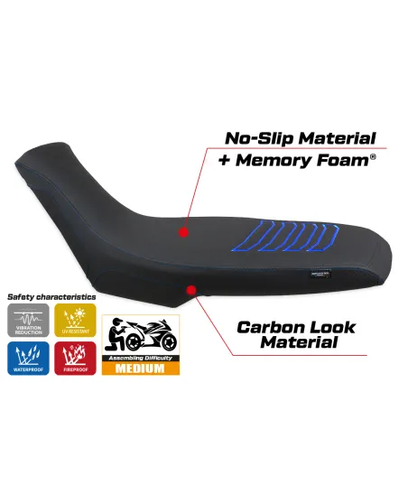 Funda de asiento compatible - Aprilia Tuareg 660 2021-2025 - mod Boras Comfort System