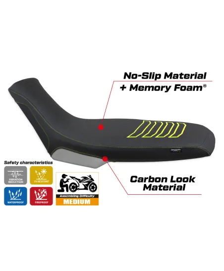Seat cover compatible - Aprilia Tuareg 660 2021-2026 - mod Boras Special Color Comfort System